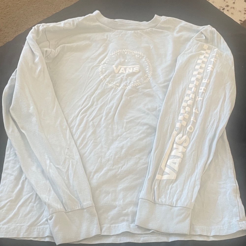 Vans Sky Blue Graphic Long Sleeve Tee